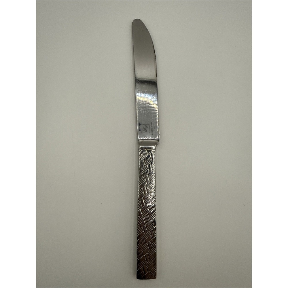 Mikasa Country Manor Flatware Single Knife Vintage Replacement Woven Stitched